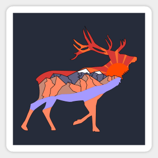 Deer Land Sticker